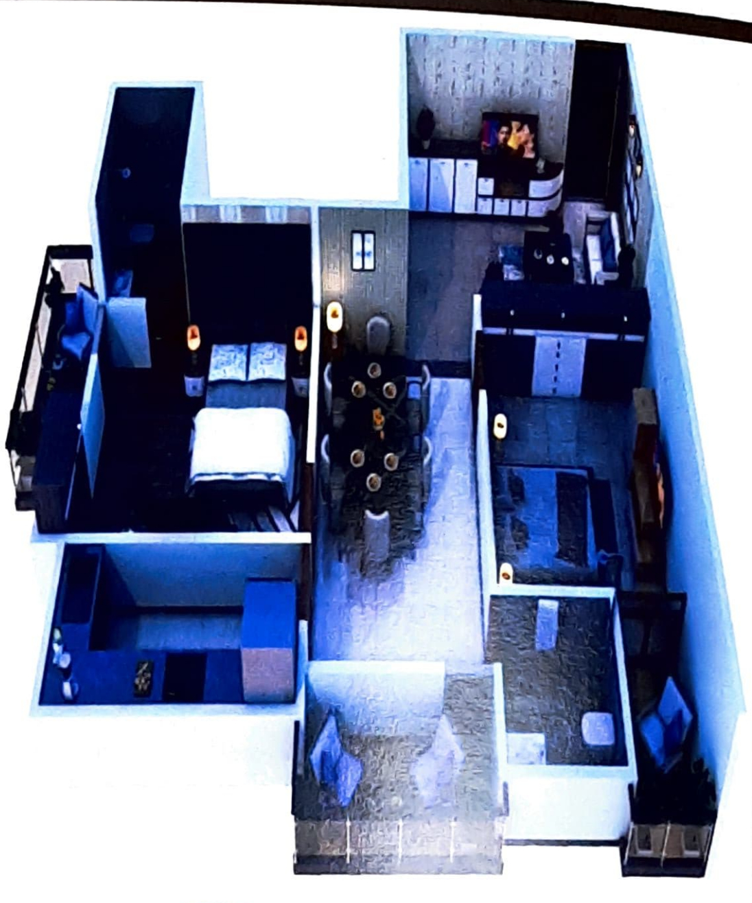 3DFloorPlan of Geetanjali Royal Geetanjali