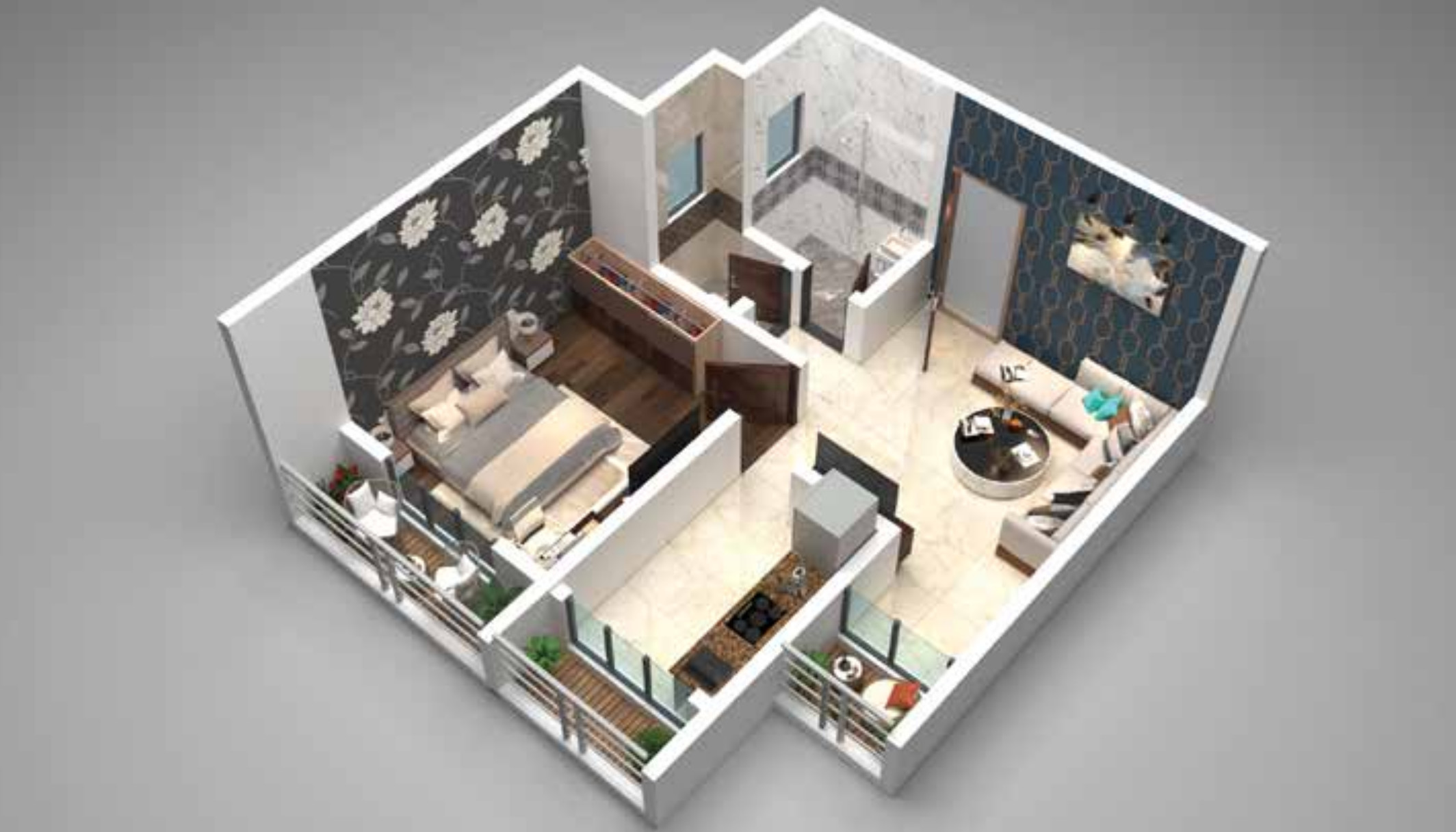 3DFloorPlan of Kalyan Aashiyana