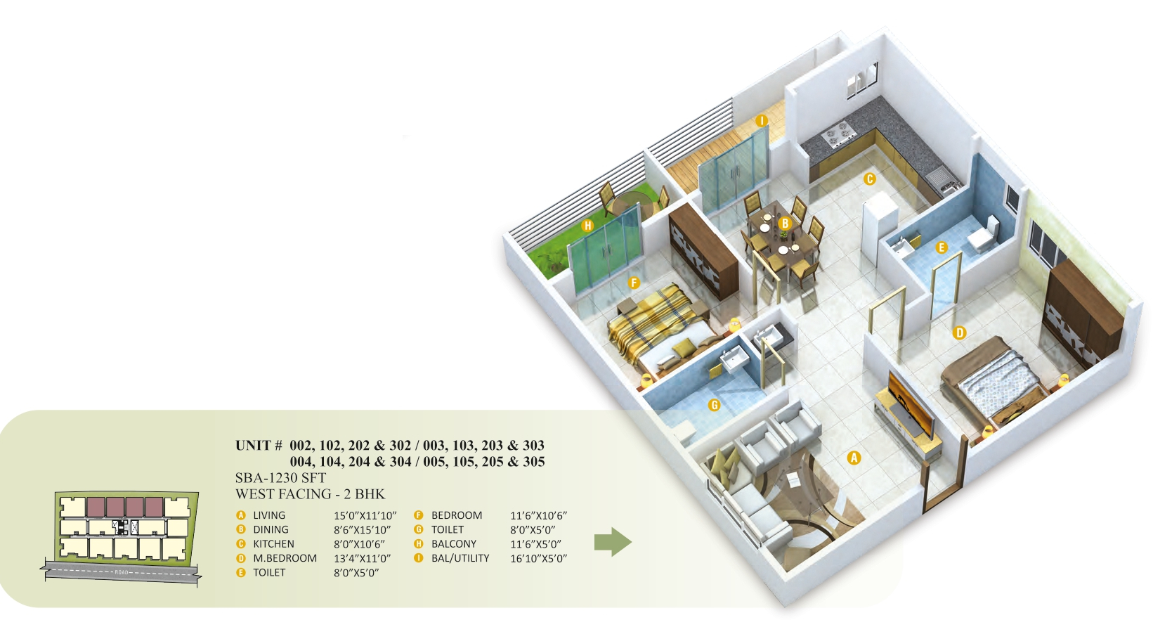 3DFloorPlan of Aadhava Elite Homes