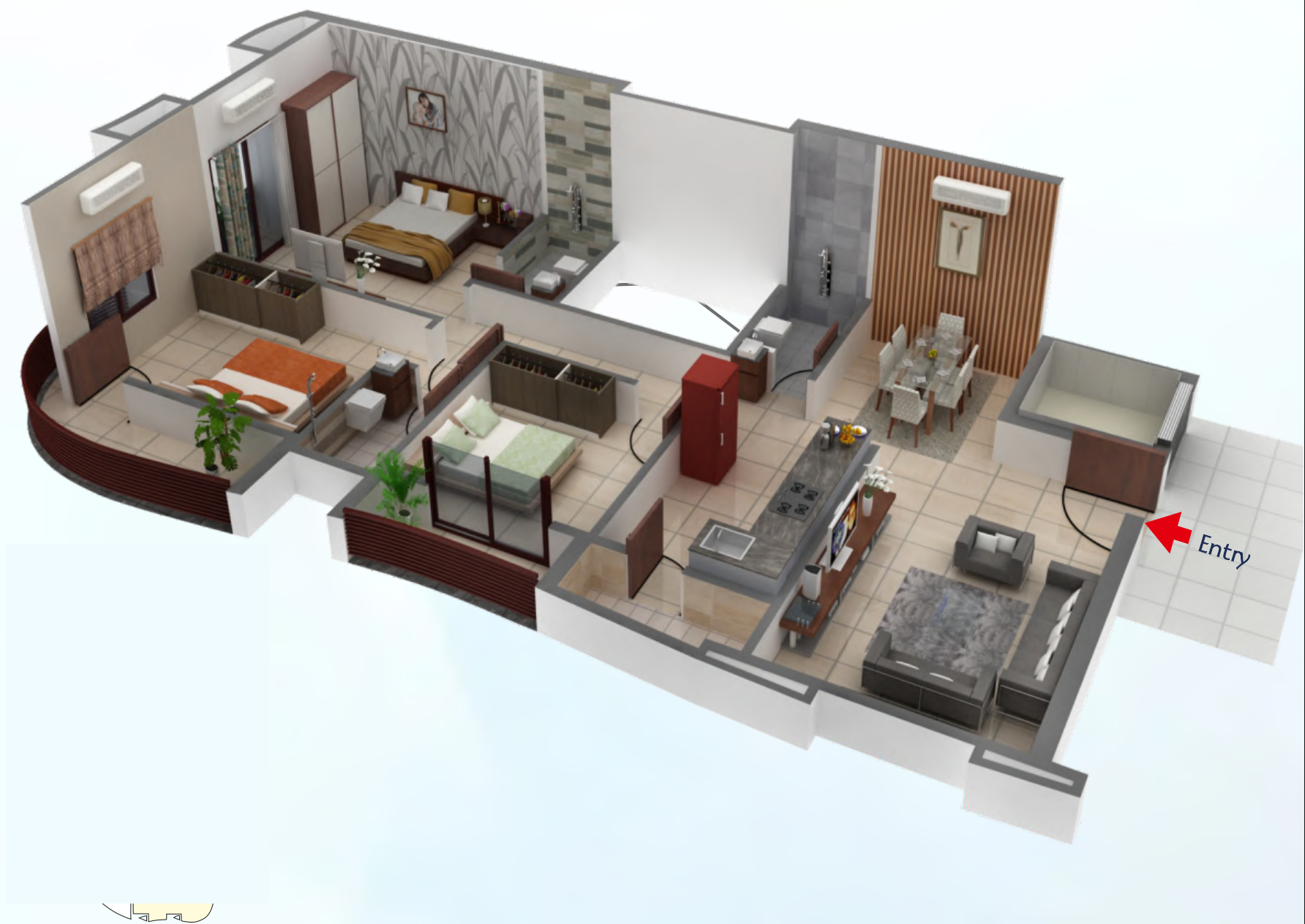 3DFloorPlan of Planwise Sapphire