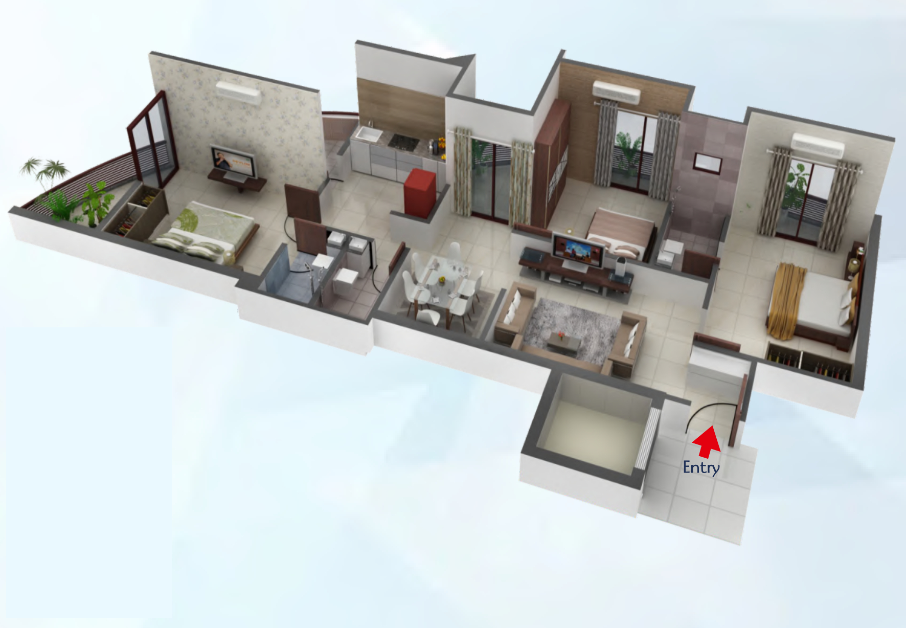 3DFloorPlan of Planwise Sapphire