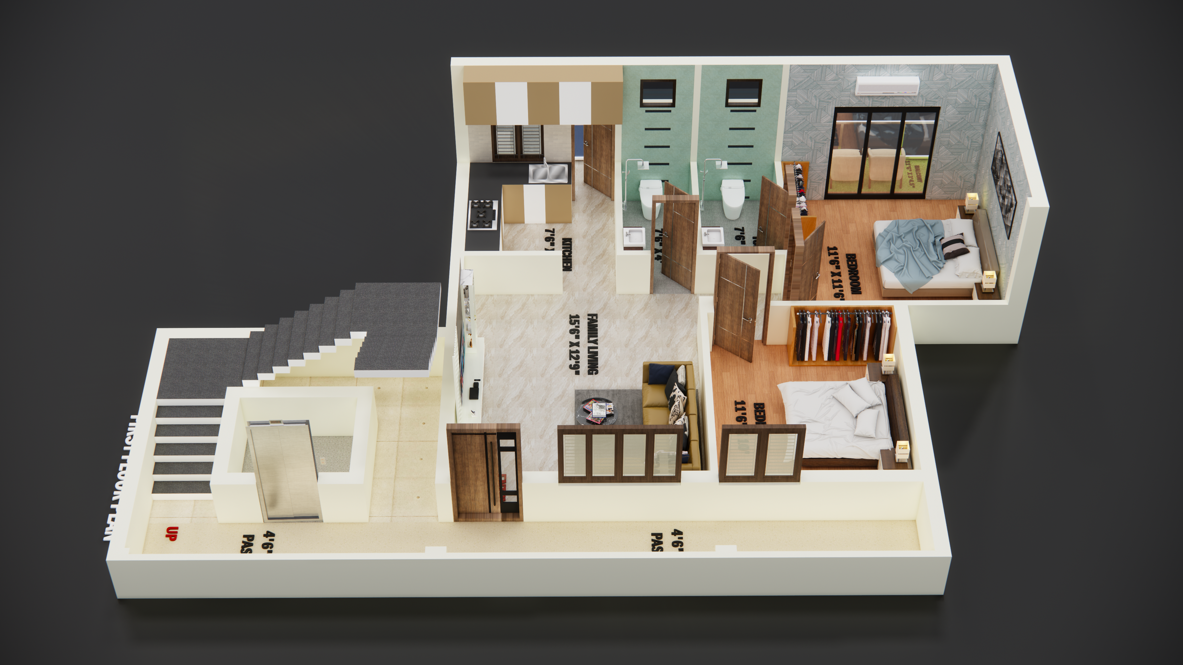 3DFloorPlan of DSP Lake Placid 24