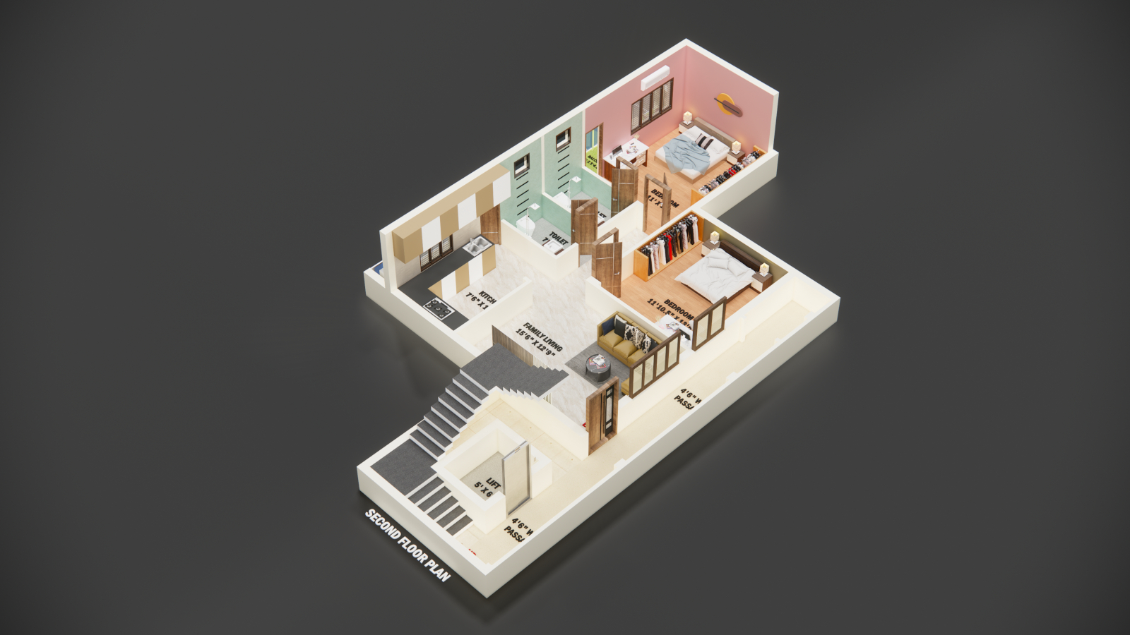 3DFloorPlan of DSP Lake Placid 24