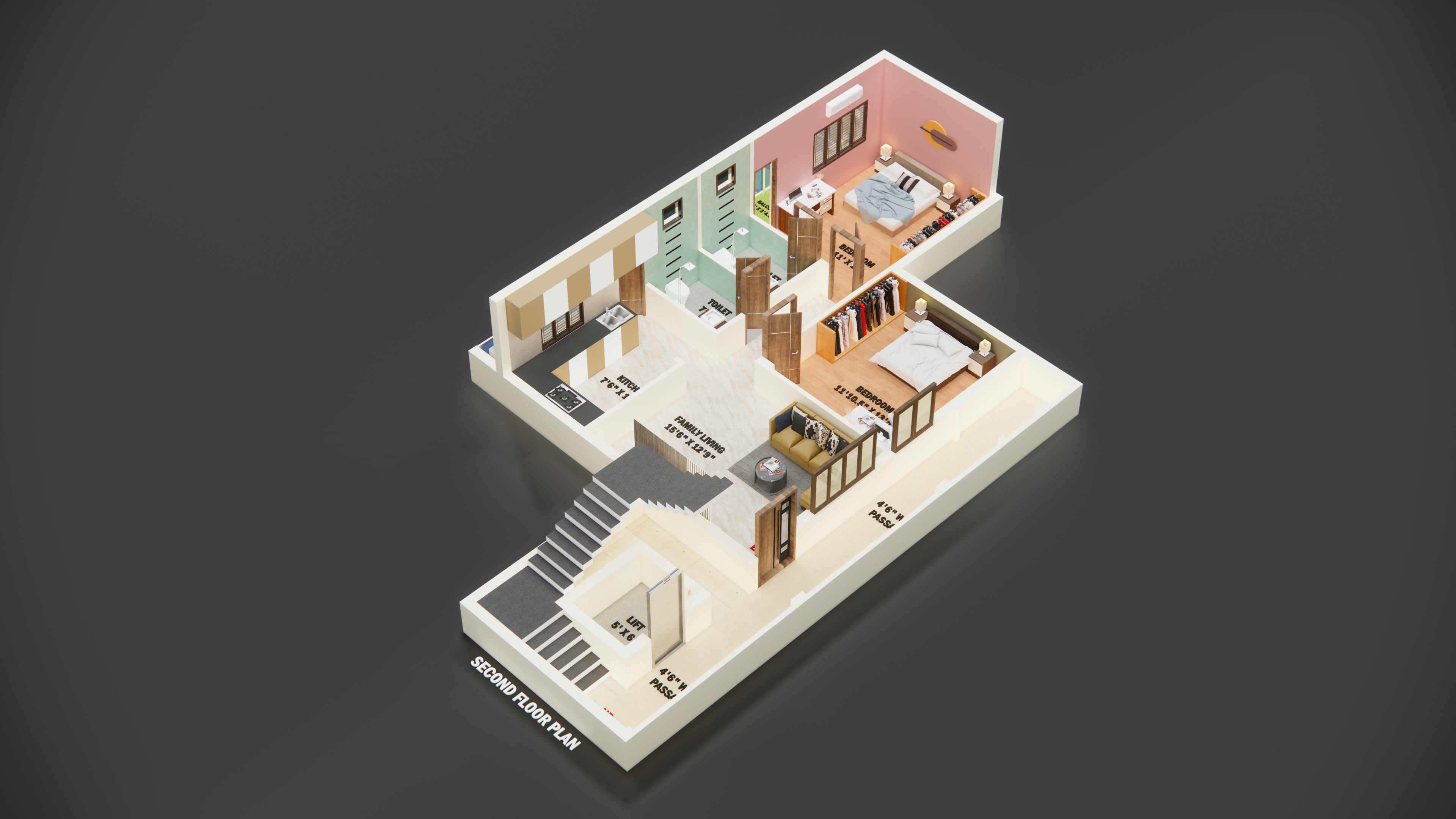 3DFloorPlan of DSP Lake Placid 24