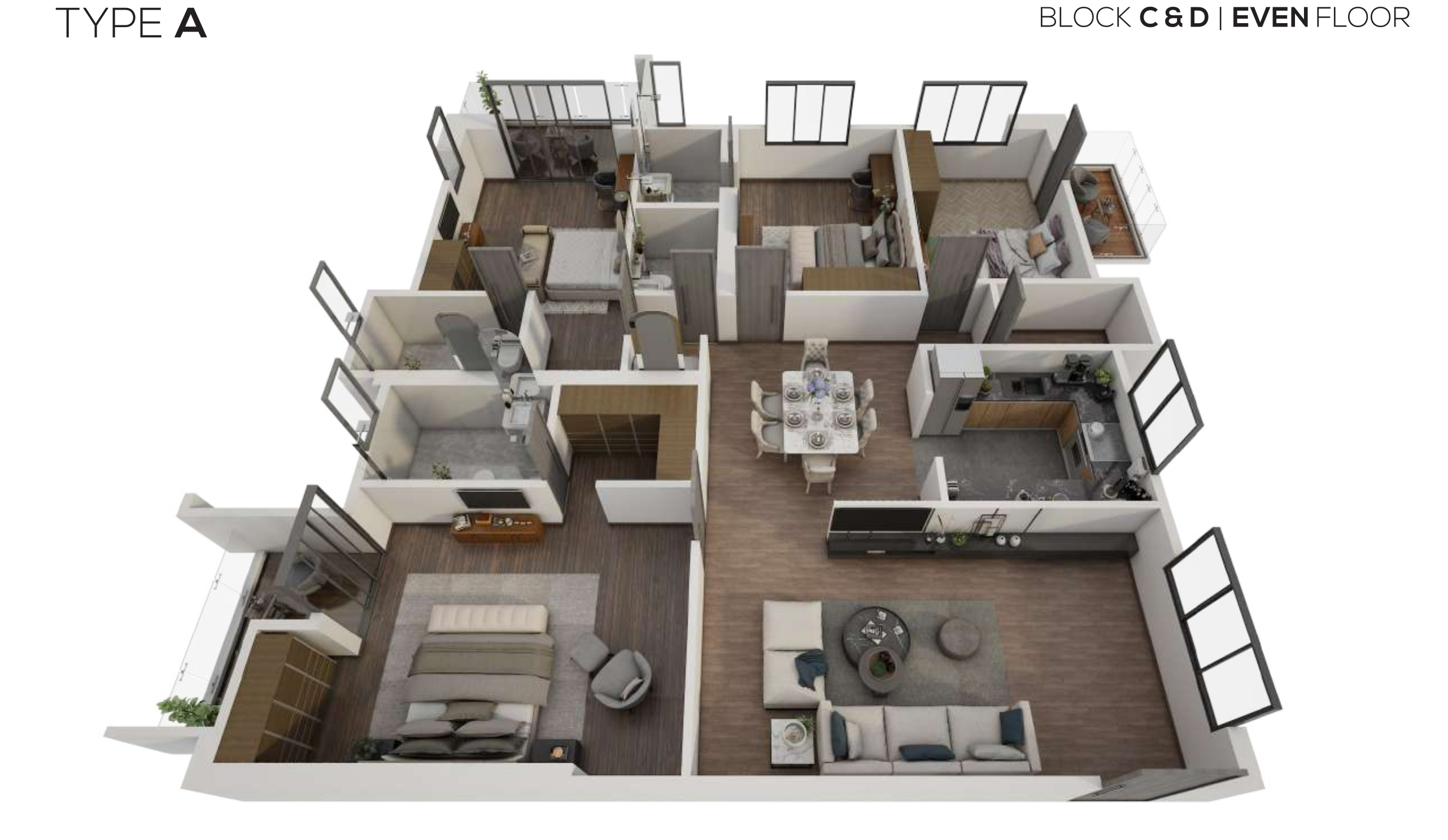 3DFloorPlan of Protech Tarun Nagar Phase 3 Block C
