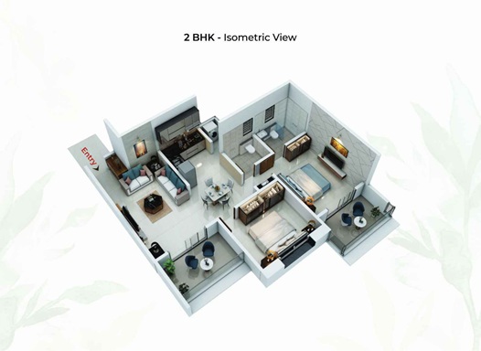 3DFloorPlan of Probha Oasis