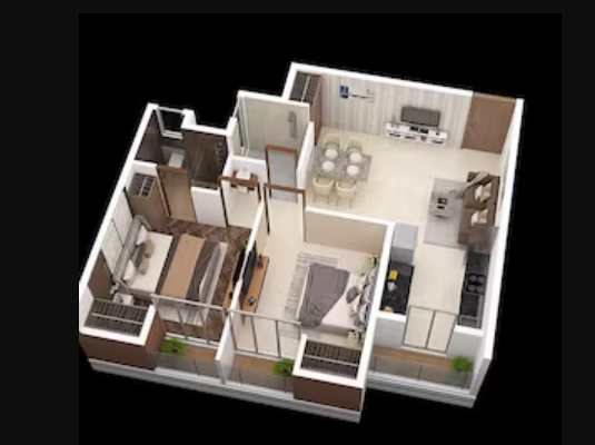 3DFloorPlan of Davakhar Sereno Phase I