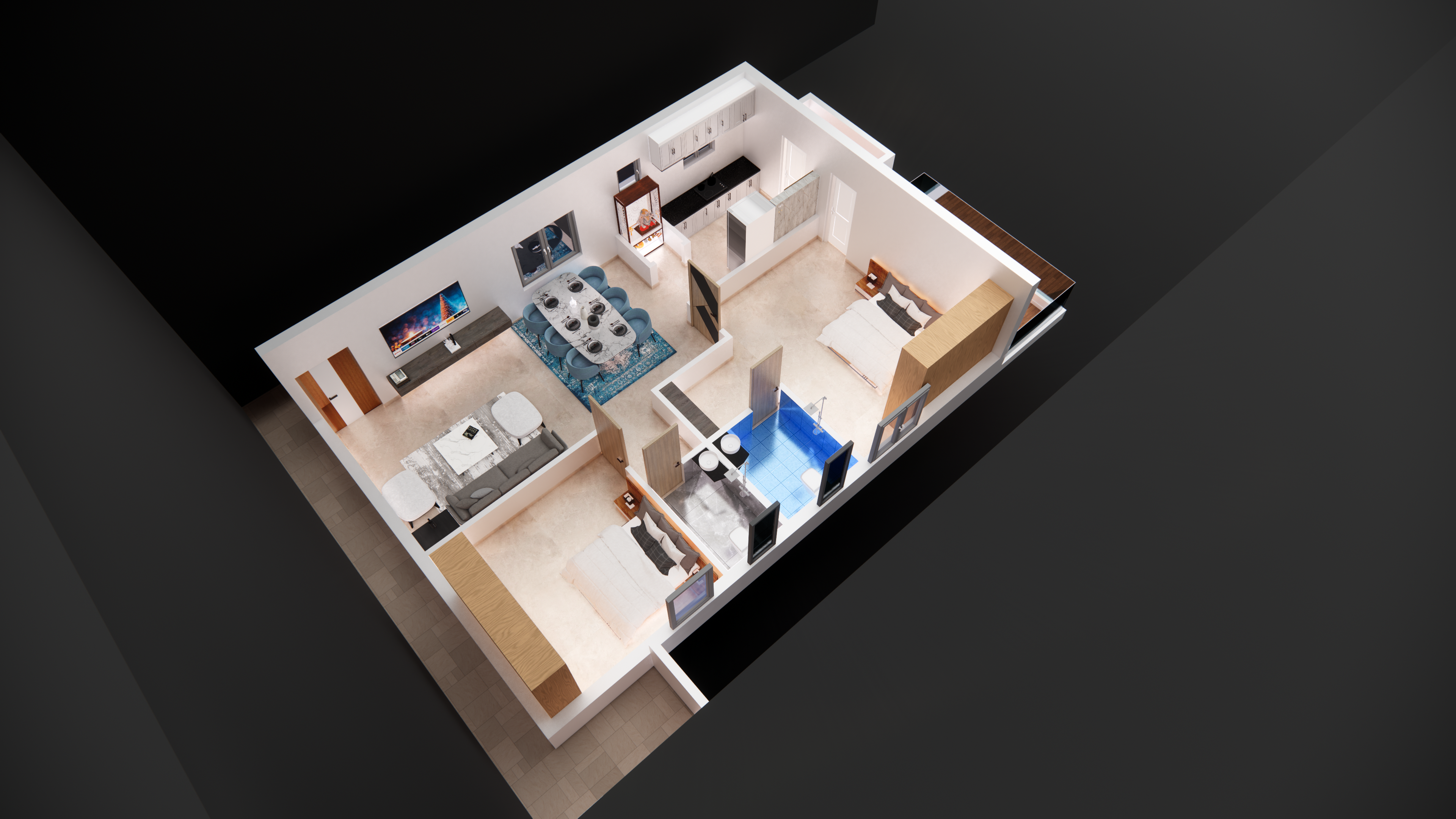 3DFloorPlan of Cozy Essence Abhikhya