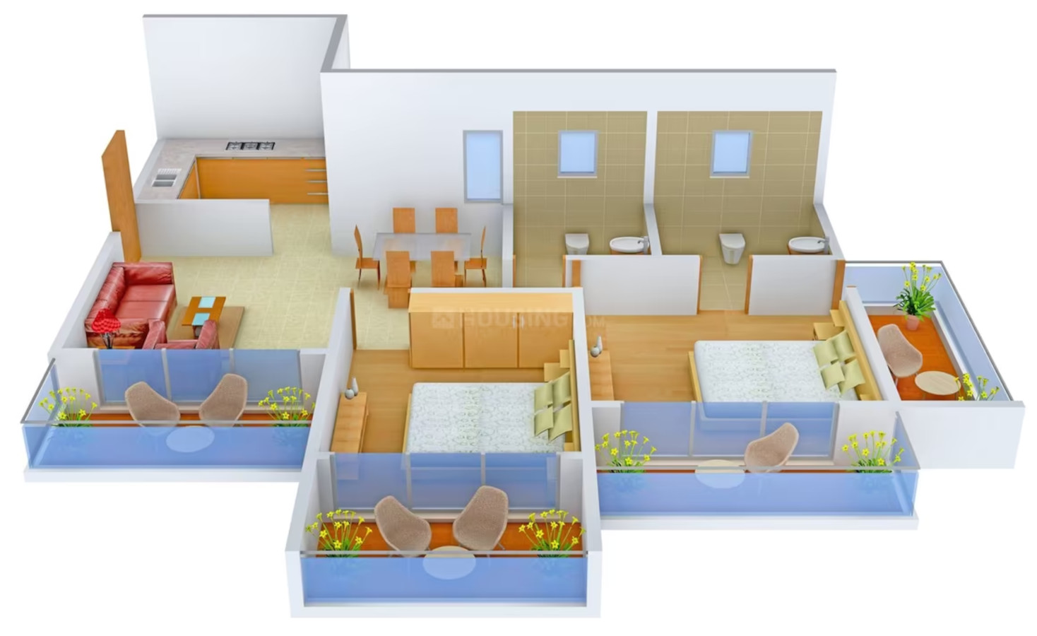 3DFloorPlan of Lonica Sundale Complex
