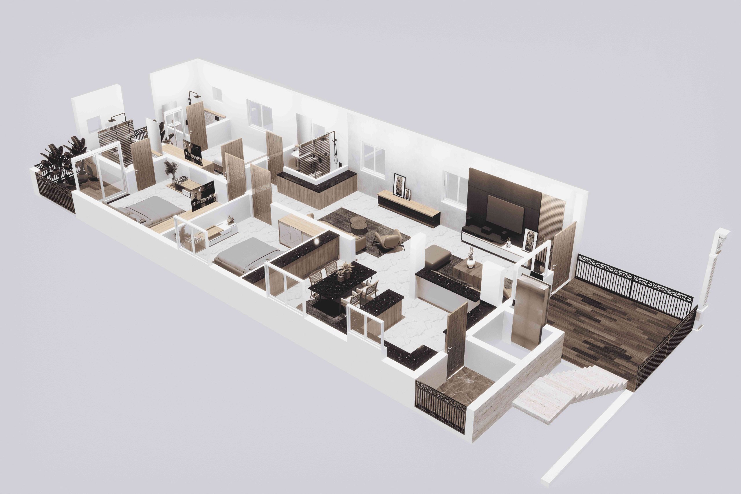 3DFloorPlan of Avisun Tamannas Havens