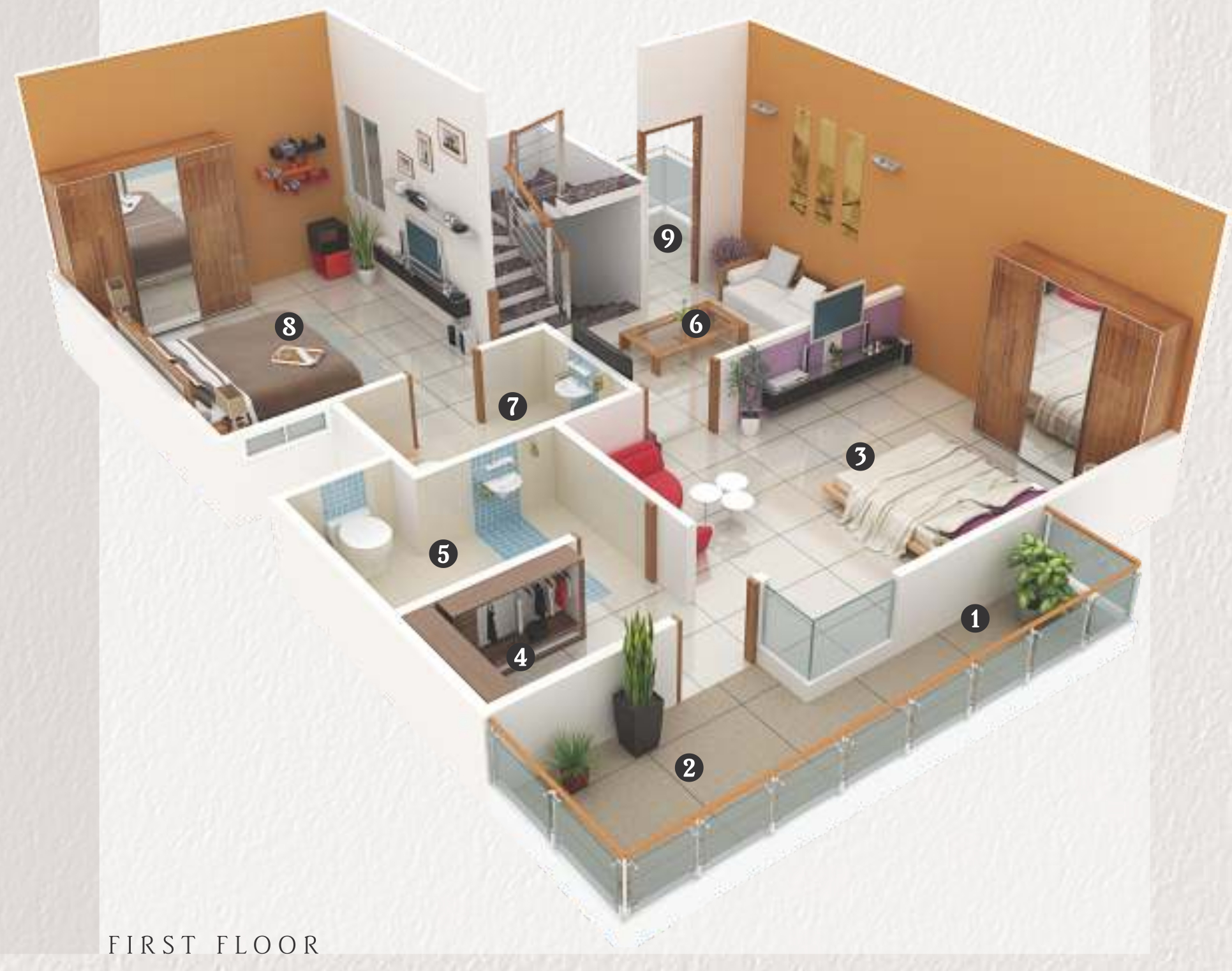 3DFloorPlan of Sanskaar Ville Panache