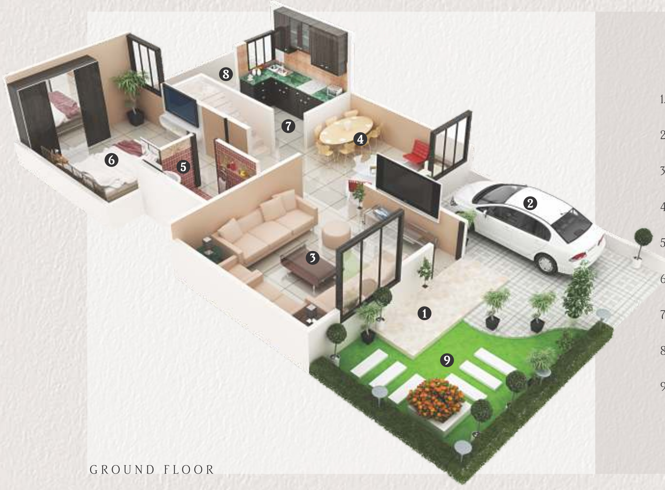 3DFloorPlan of Sanskaar Ville Panache
