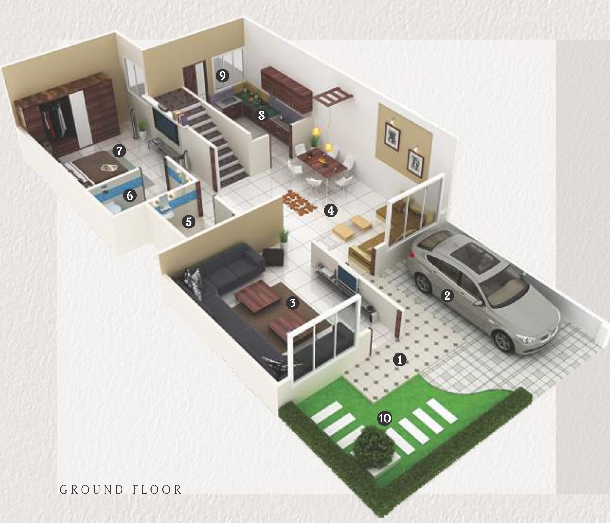 3DFloorPlan of Sanskaar Ville Panache