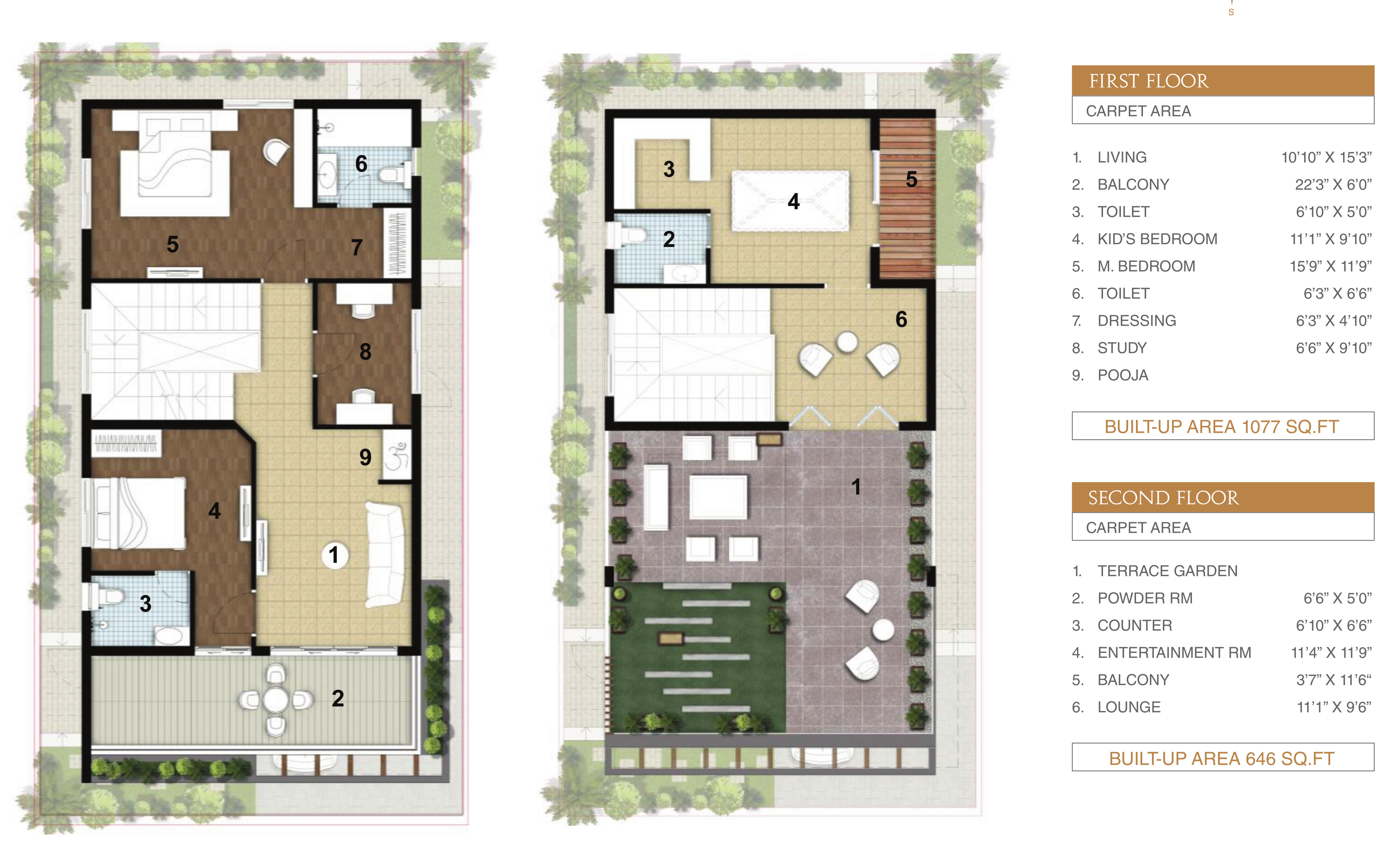 3DFloorPlan of Asian RSR Villas
