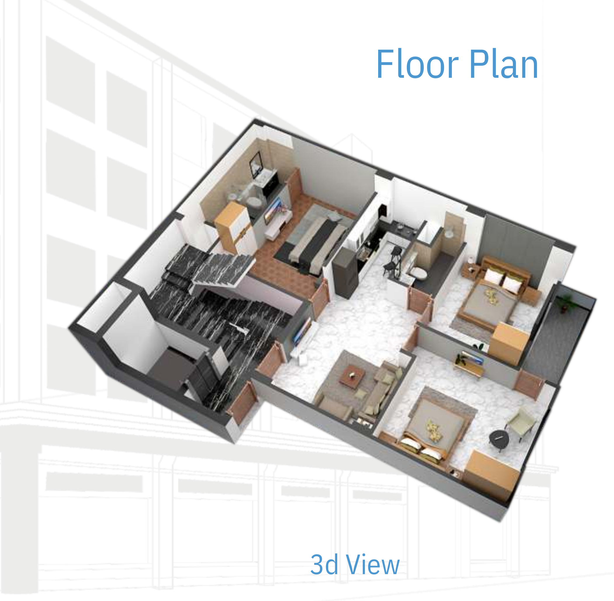 3DFloorPlan of Icon Suman Enclave