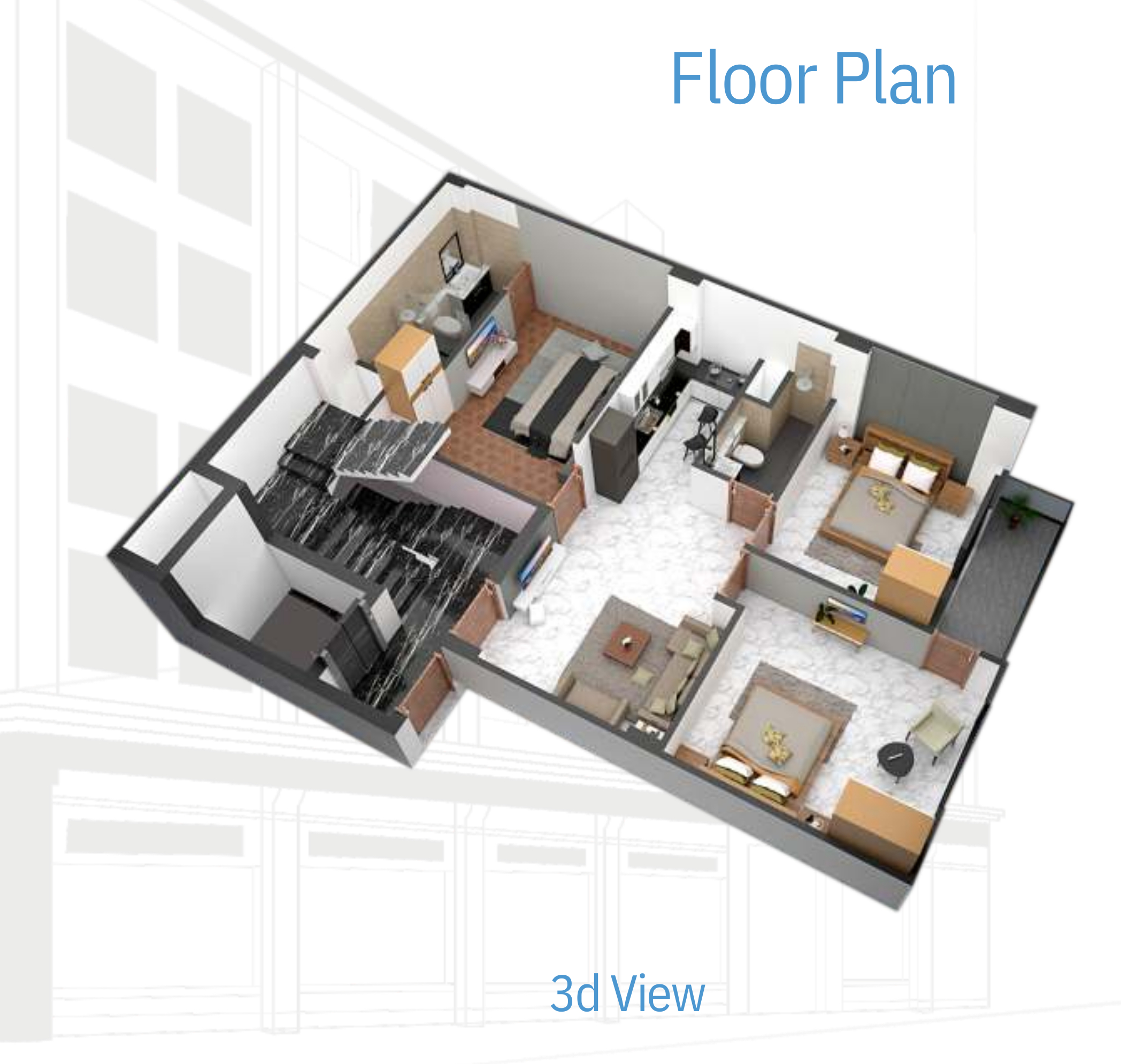 3DFloorPlan of Icon Suman Enclave