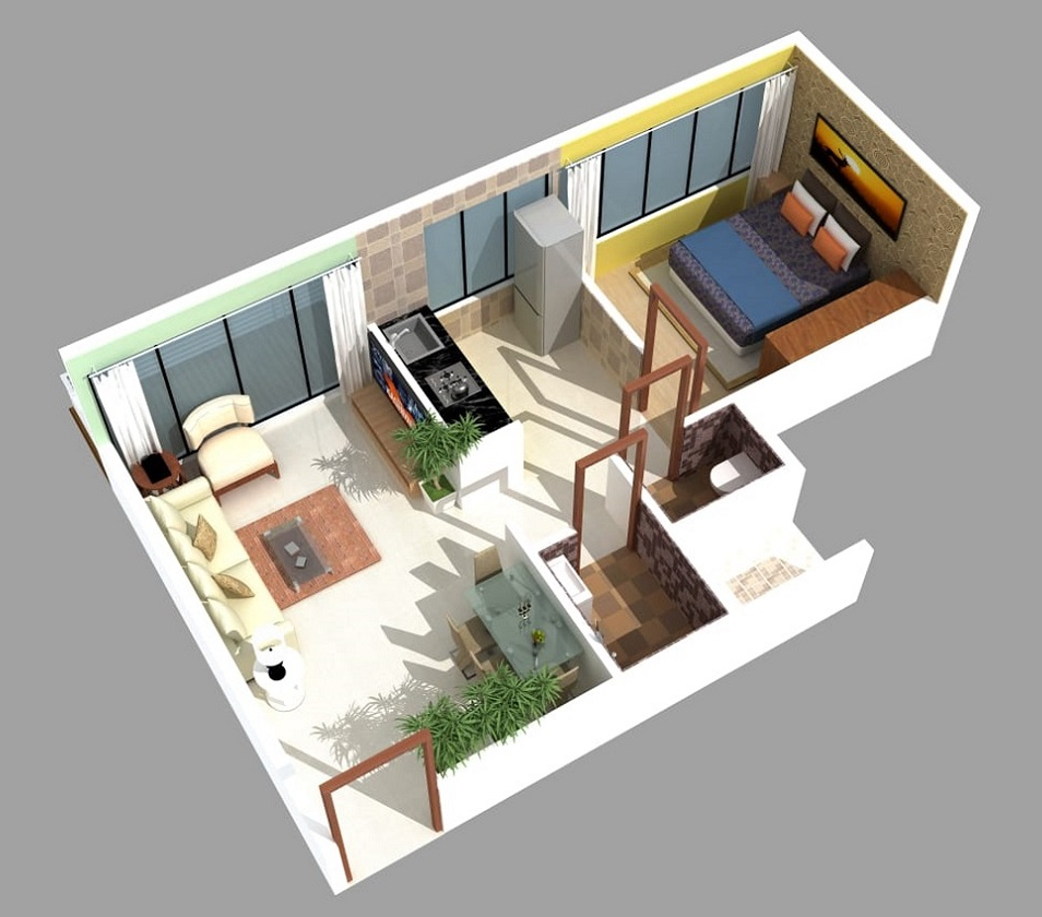 3DFloorPlan of Mahaveer Empire