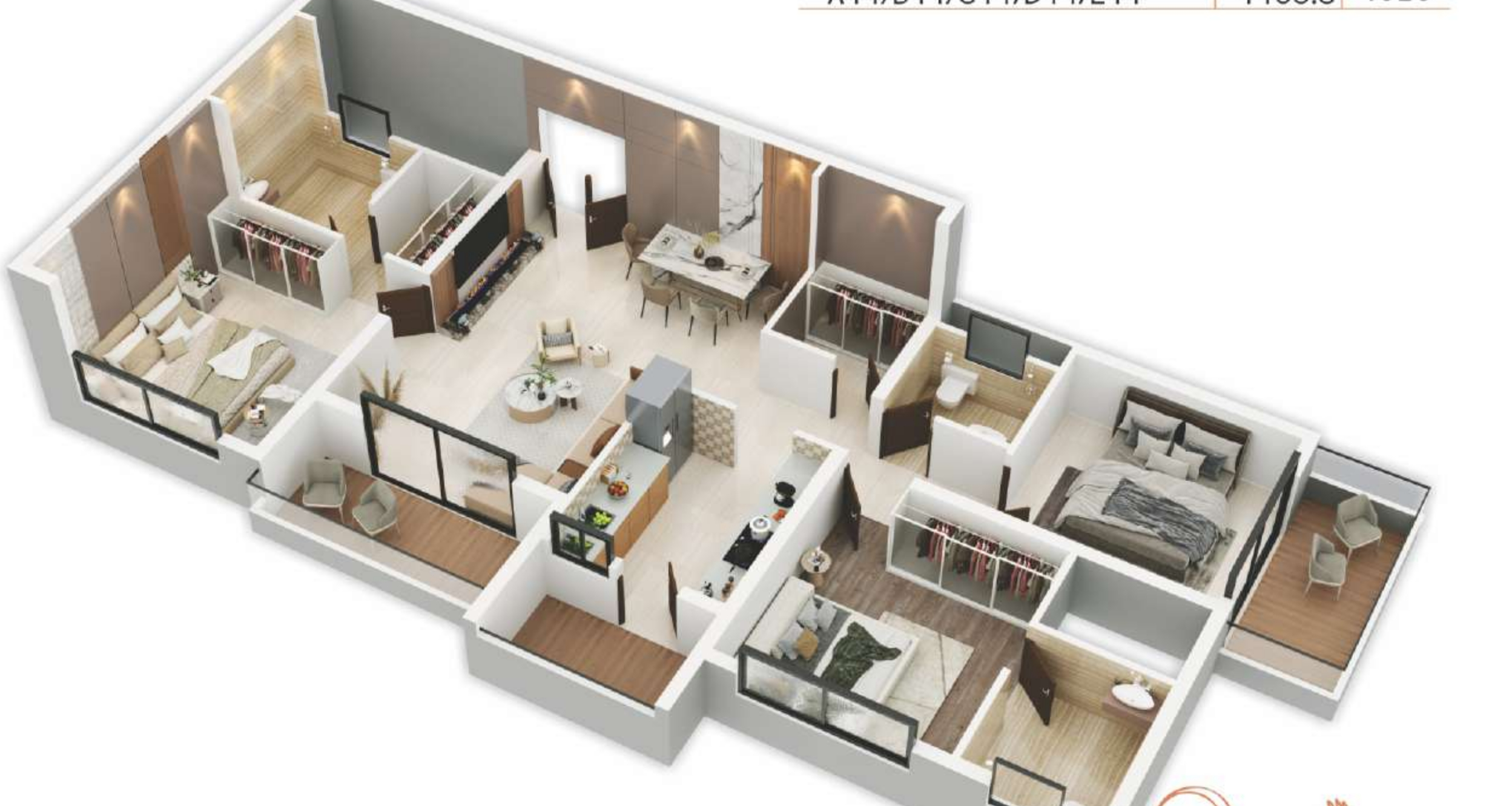 3DFloorPlan of Wind Chimes