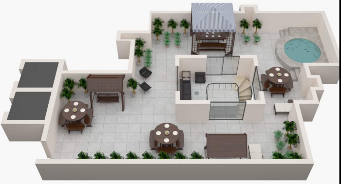 Upper Level Penthouse Plan