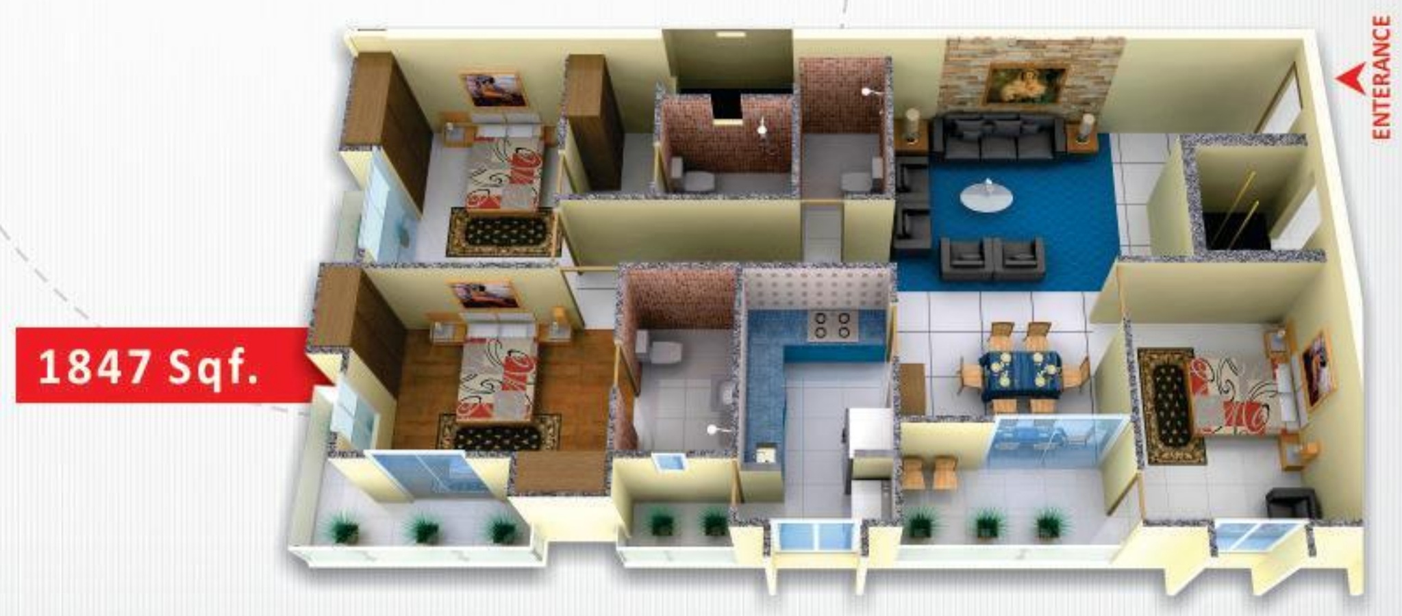 3DFloorPlan of Ansh Babylon Heights
