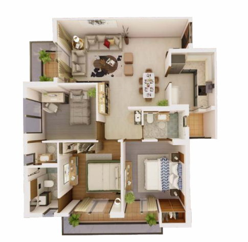 3DFloorPlan of BP DPS Palladio