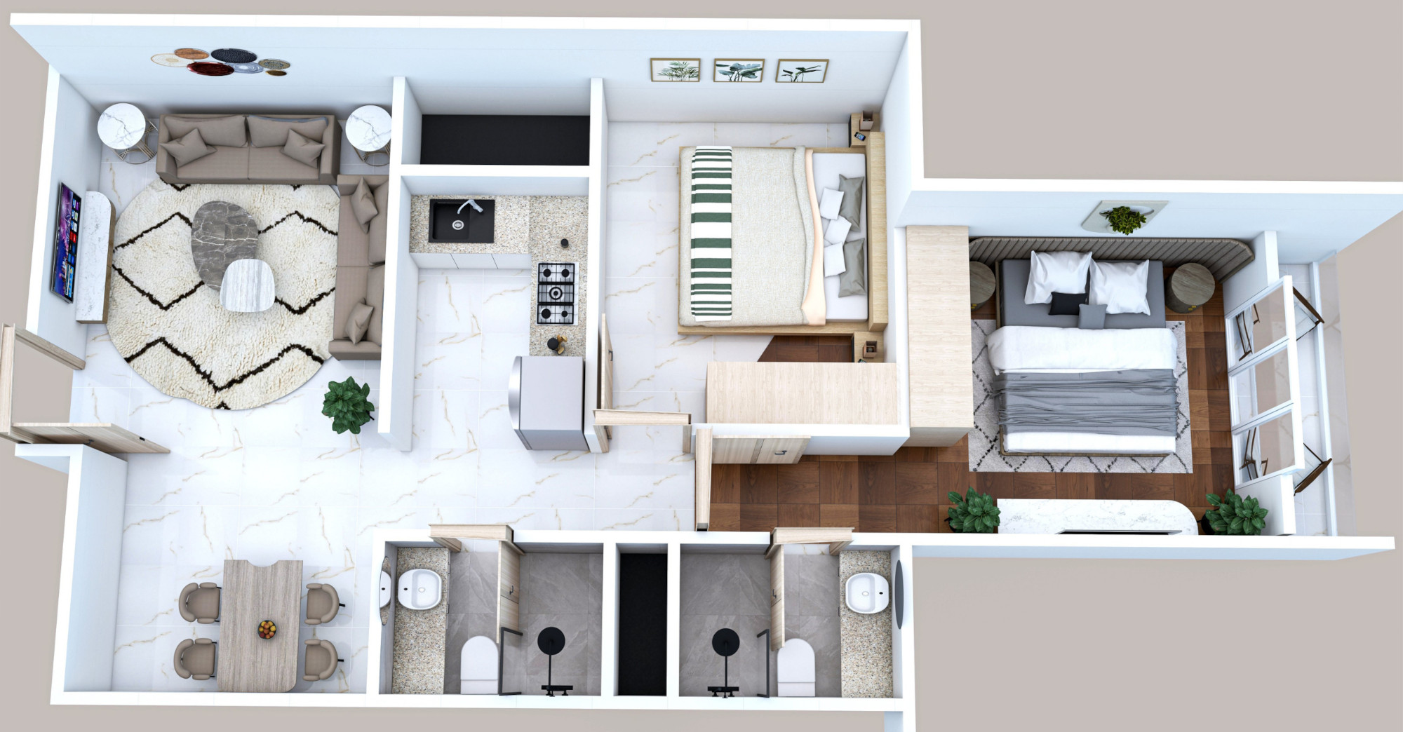 3DFloorPlan of Parit Vatika