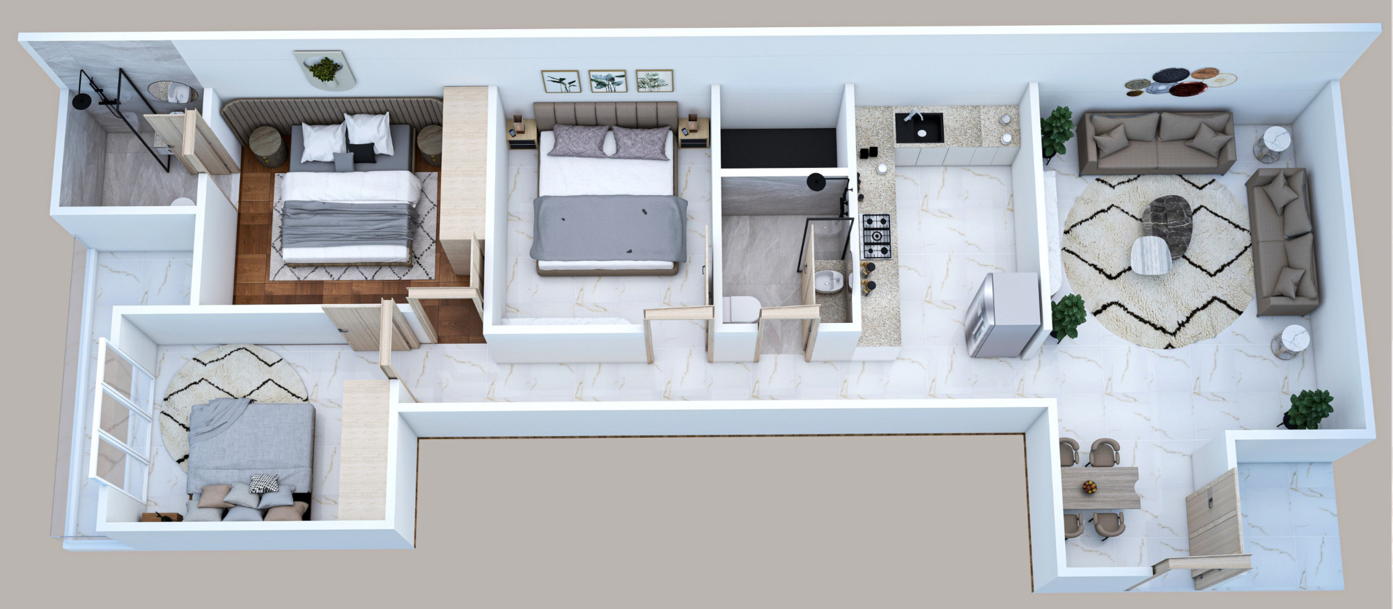 3DFloorPlan of Parit Vatika