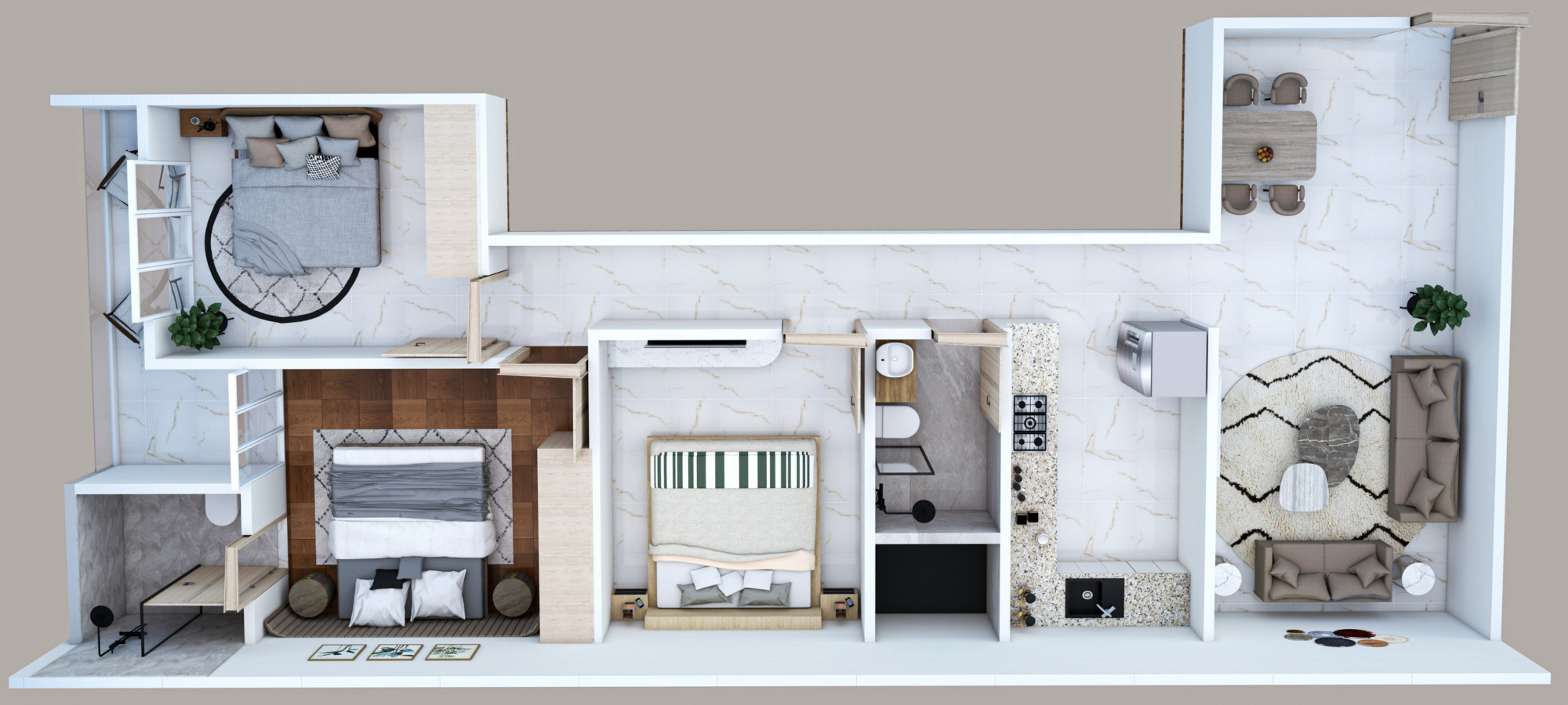 3DFloorPlan of Parit Vatika