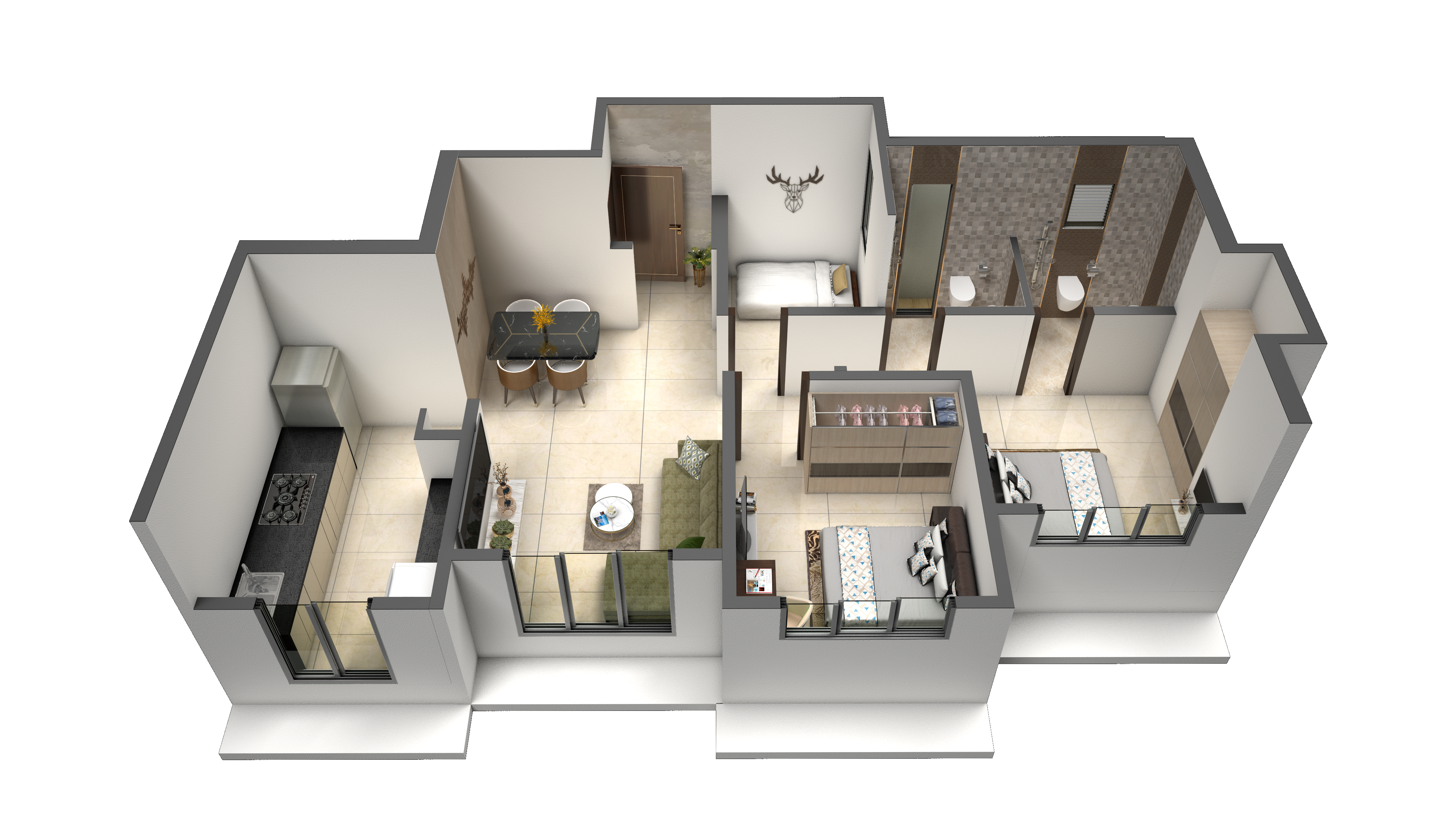 3DFloorPlan of Shankheshwar Privia
