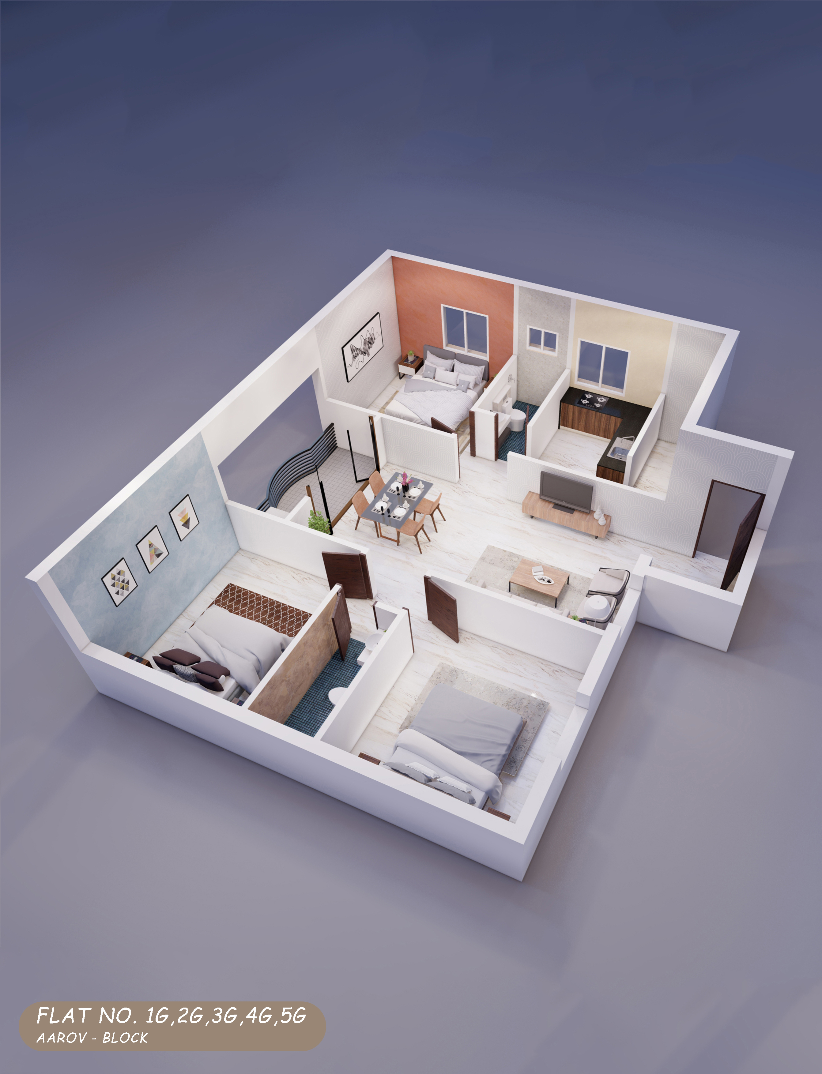3DFloorPlan of Nidhulan Park View Castle