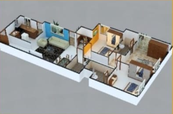 3DFloorPlan of Ballal Sai Krupa Pride