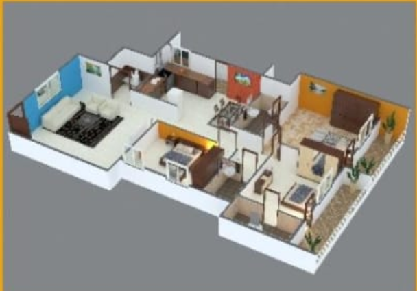3DFloorPlan of Ballal Sai Krupa Pride