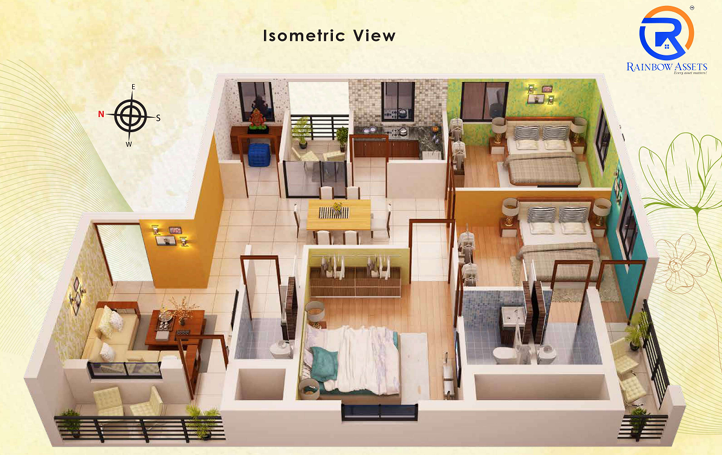 3DFloorPlan of Livingstyle Om Astha