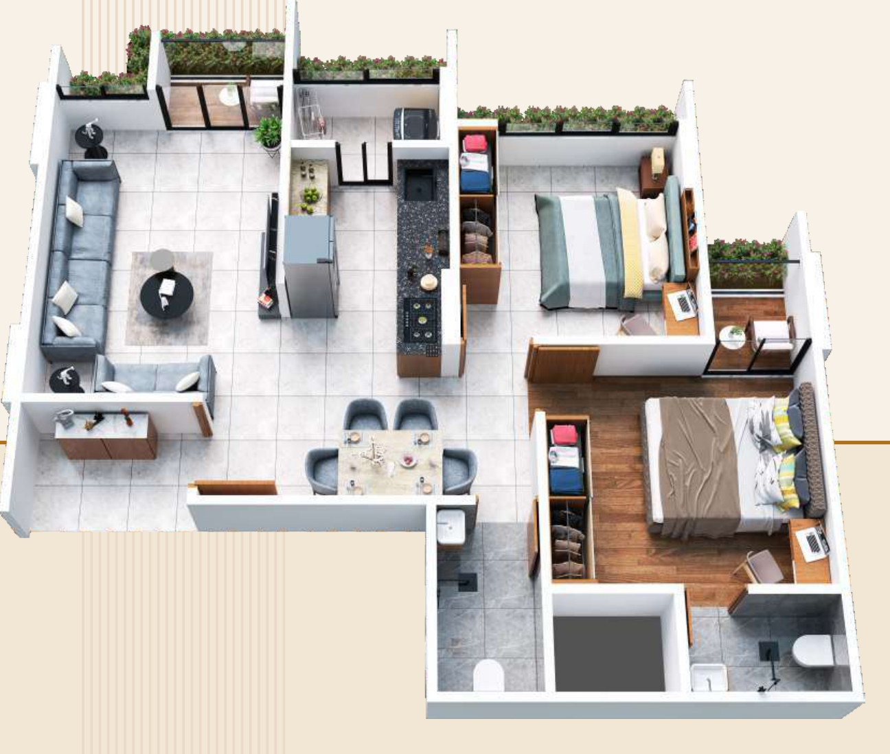 3DFloorPlan of Silver Colin