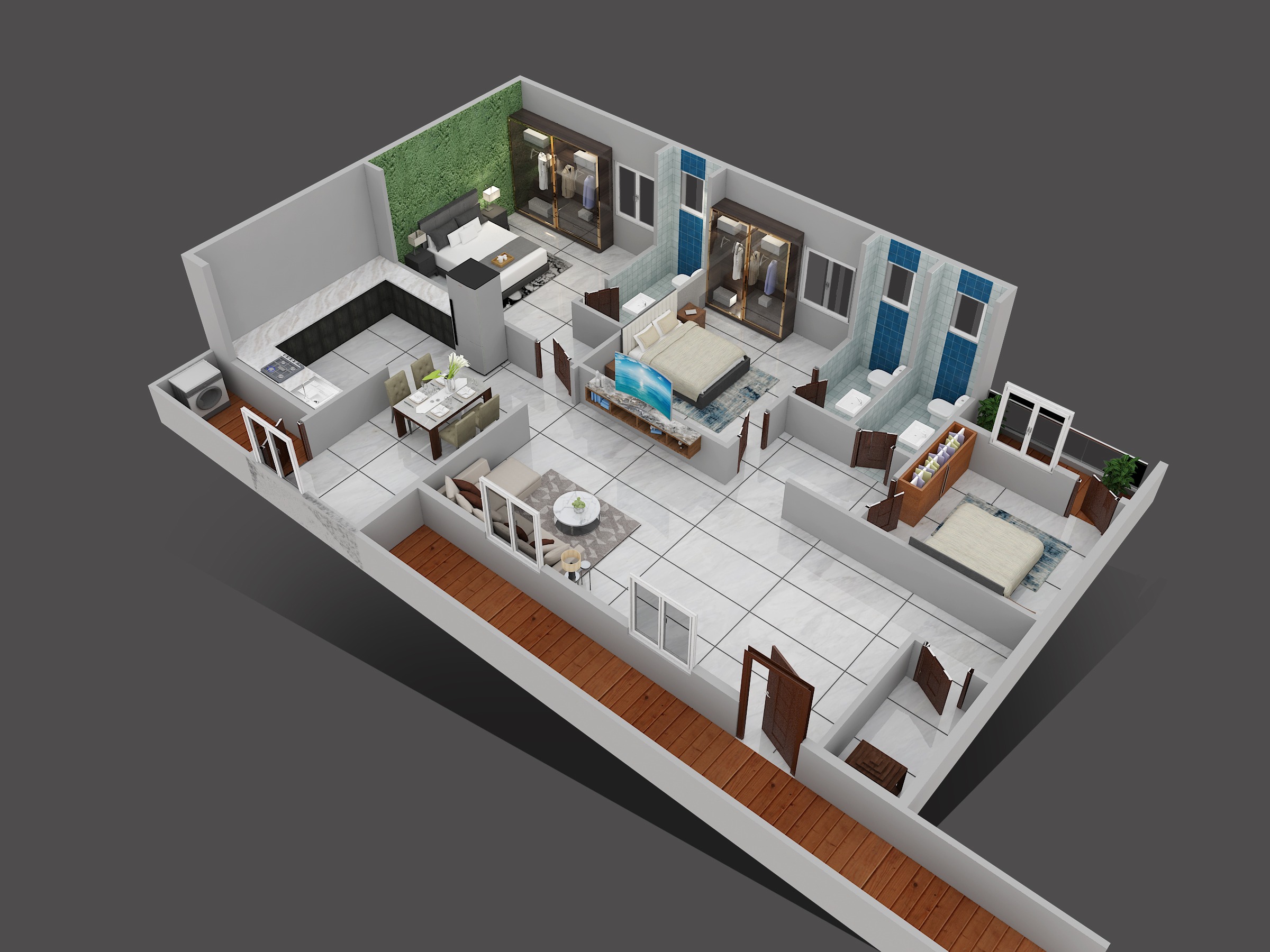 3DFloorPlan of Akshara Premalayam