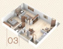 3DFloorPlan of KMR Residency