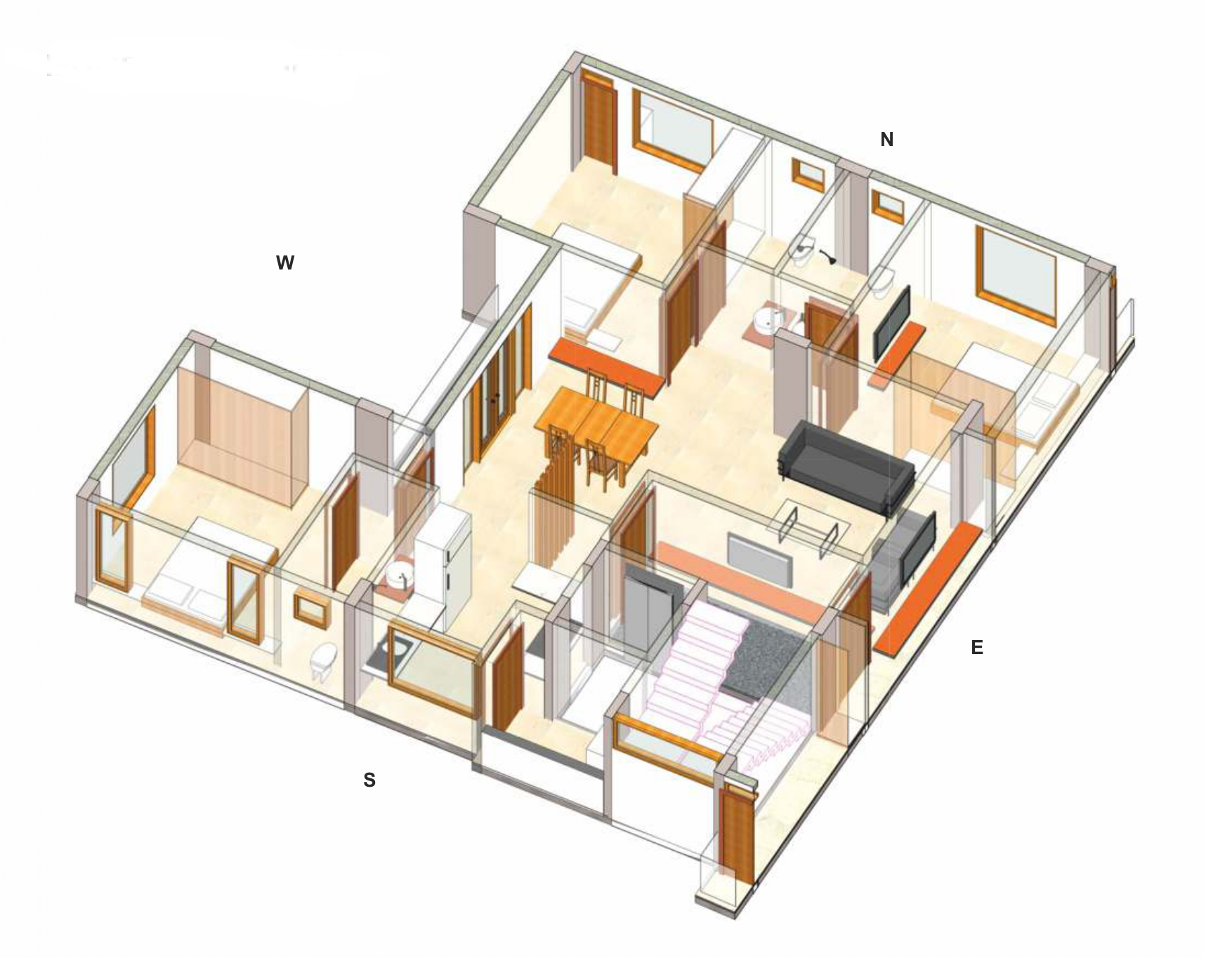 3DFloorPlan of Vaishnavi Pearl