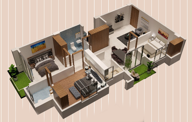 3DFloorPlan of Aronica Palace