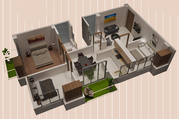 3DFloorPlan of Aronica Palace