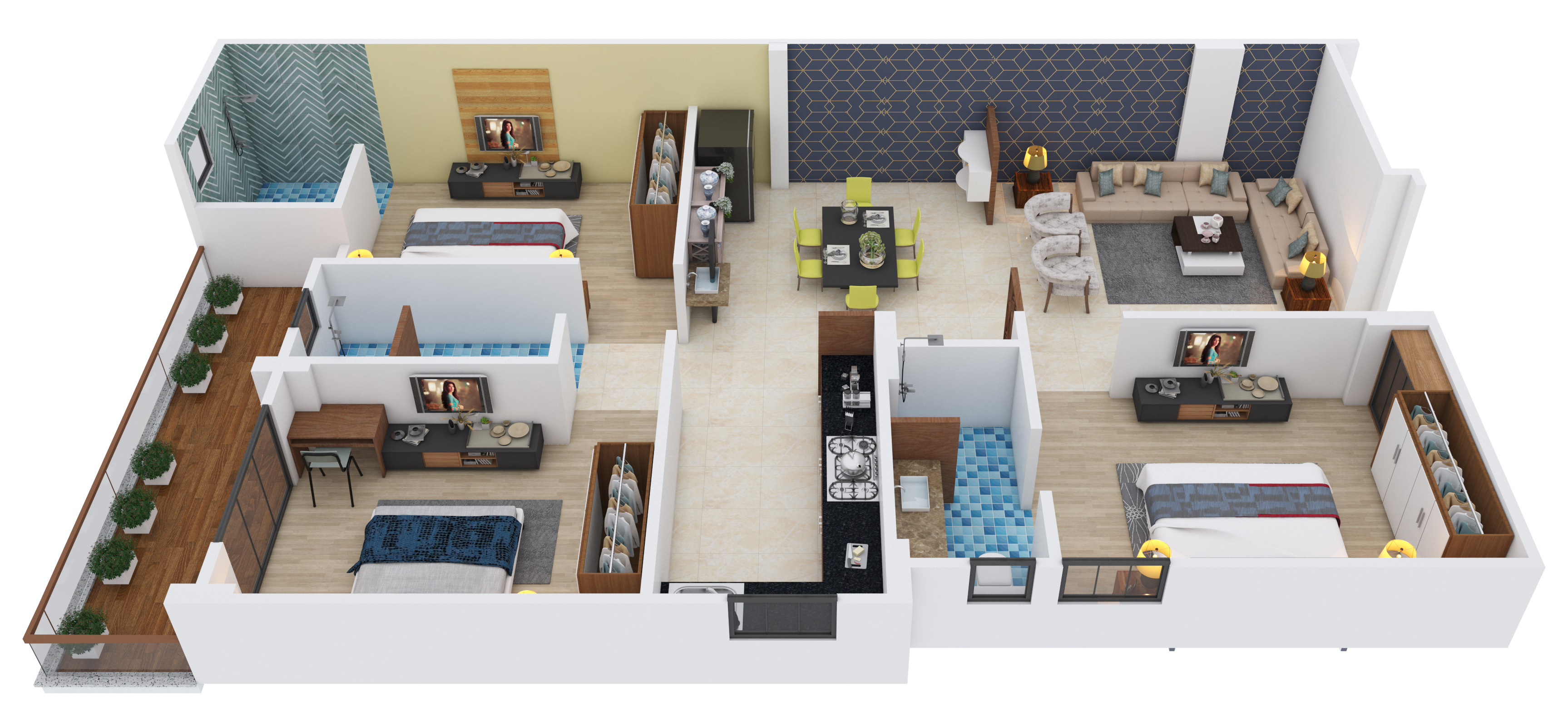 3DFloorPlan of The Urban Crest