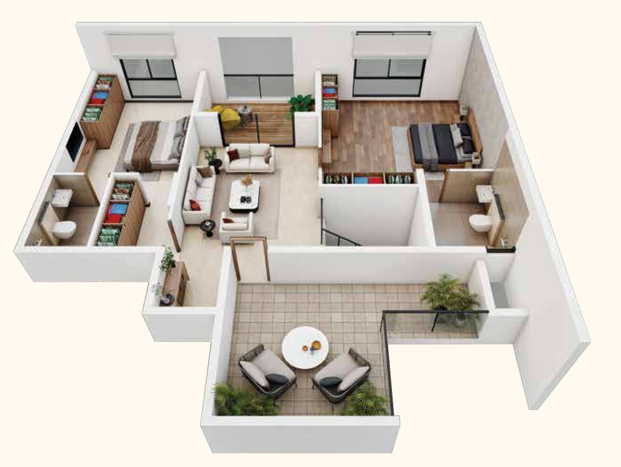 Upper Level Penthouse Plan Upper Level Penthouse Plan