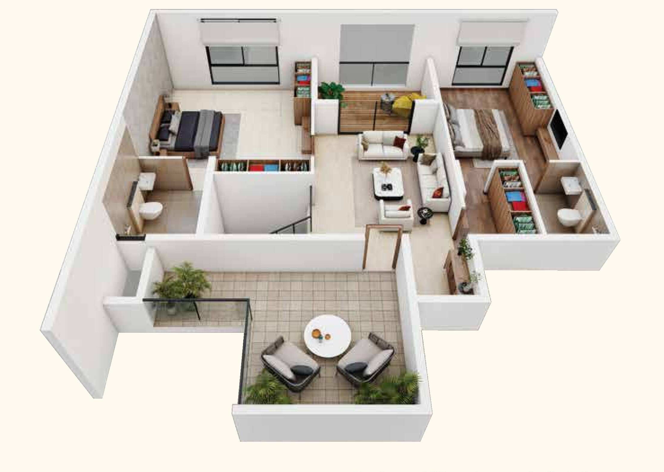 Upper Level Penthouse Plan Upper Level Penthouse Plan