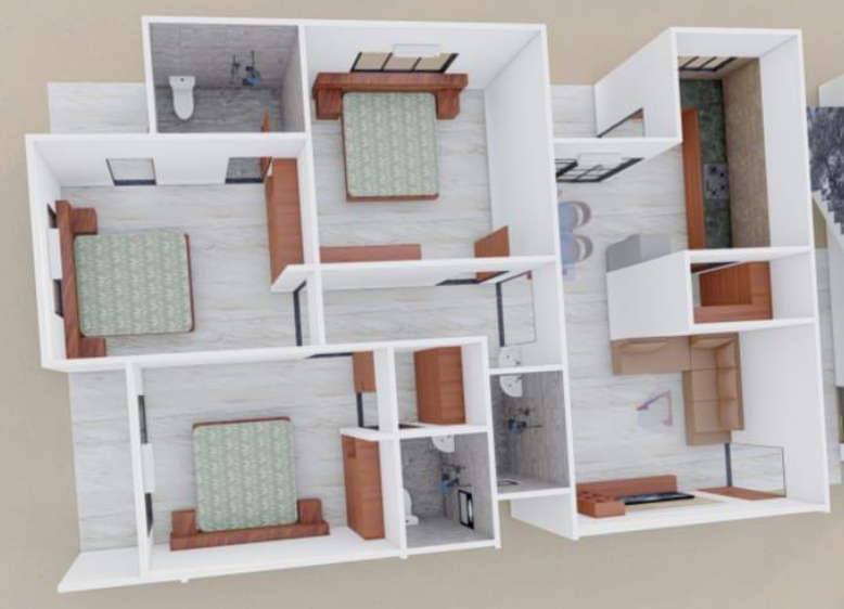 3DFloorPlan of Sagar Shri Enclave