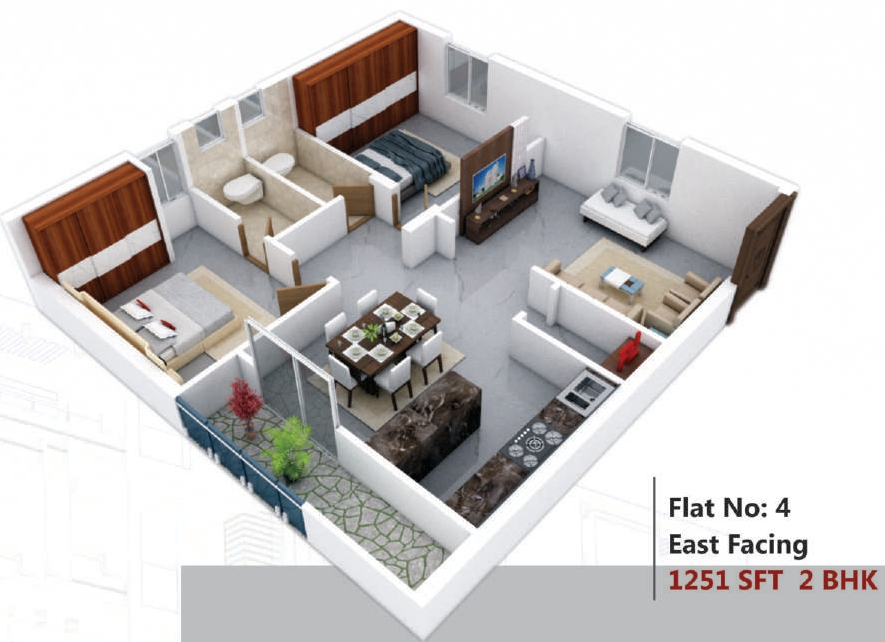 3DFloorPlan of Prem Shree Prasasthee