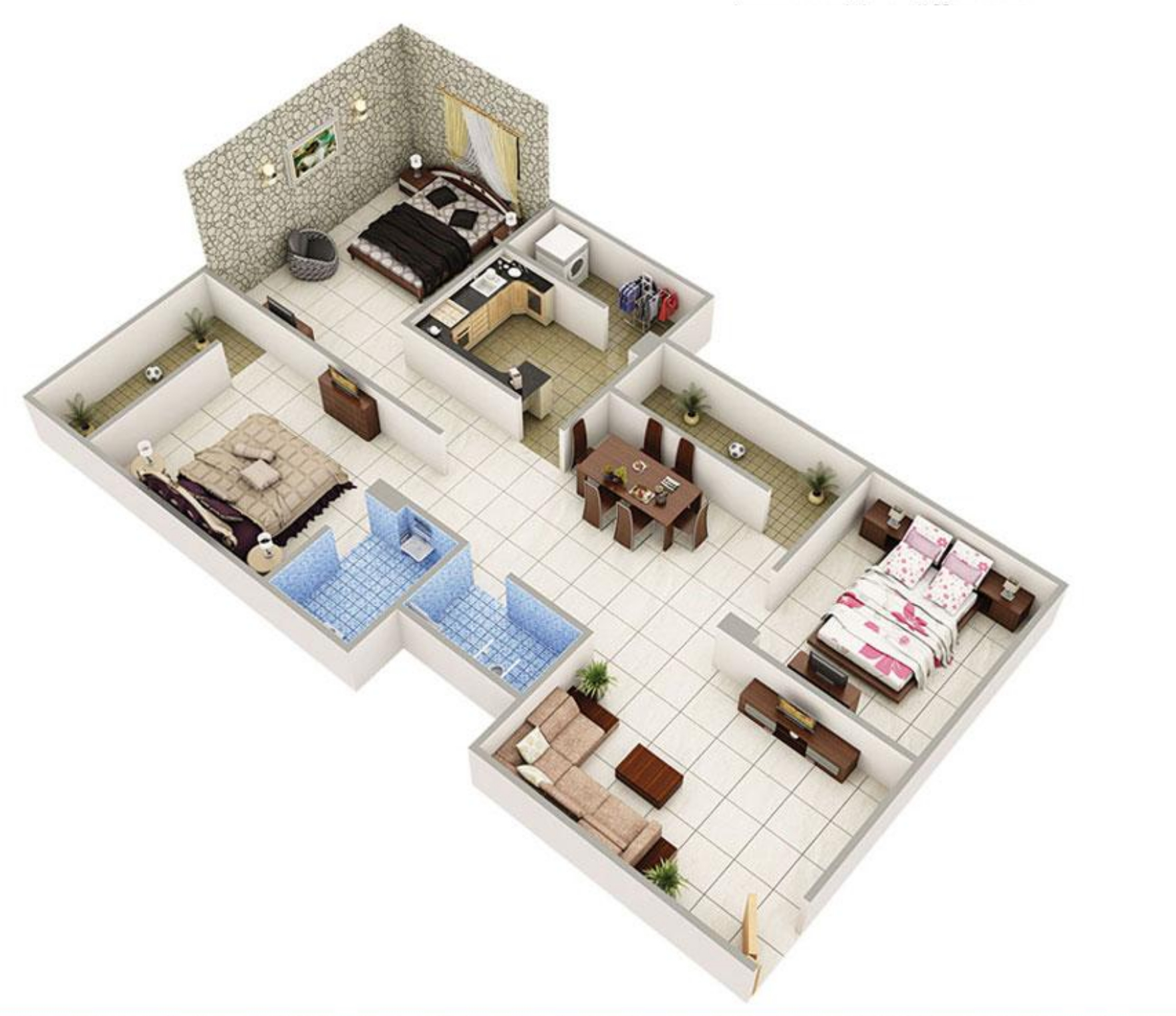 3DFloorPlan of Paras Heights