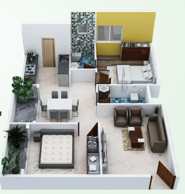 3DFloorPlan of SVN Green Nest