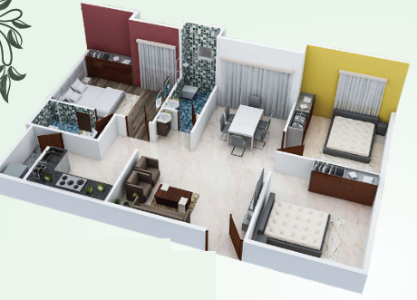 3DFloorPlan of SVN Green Nest