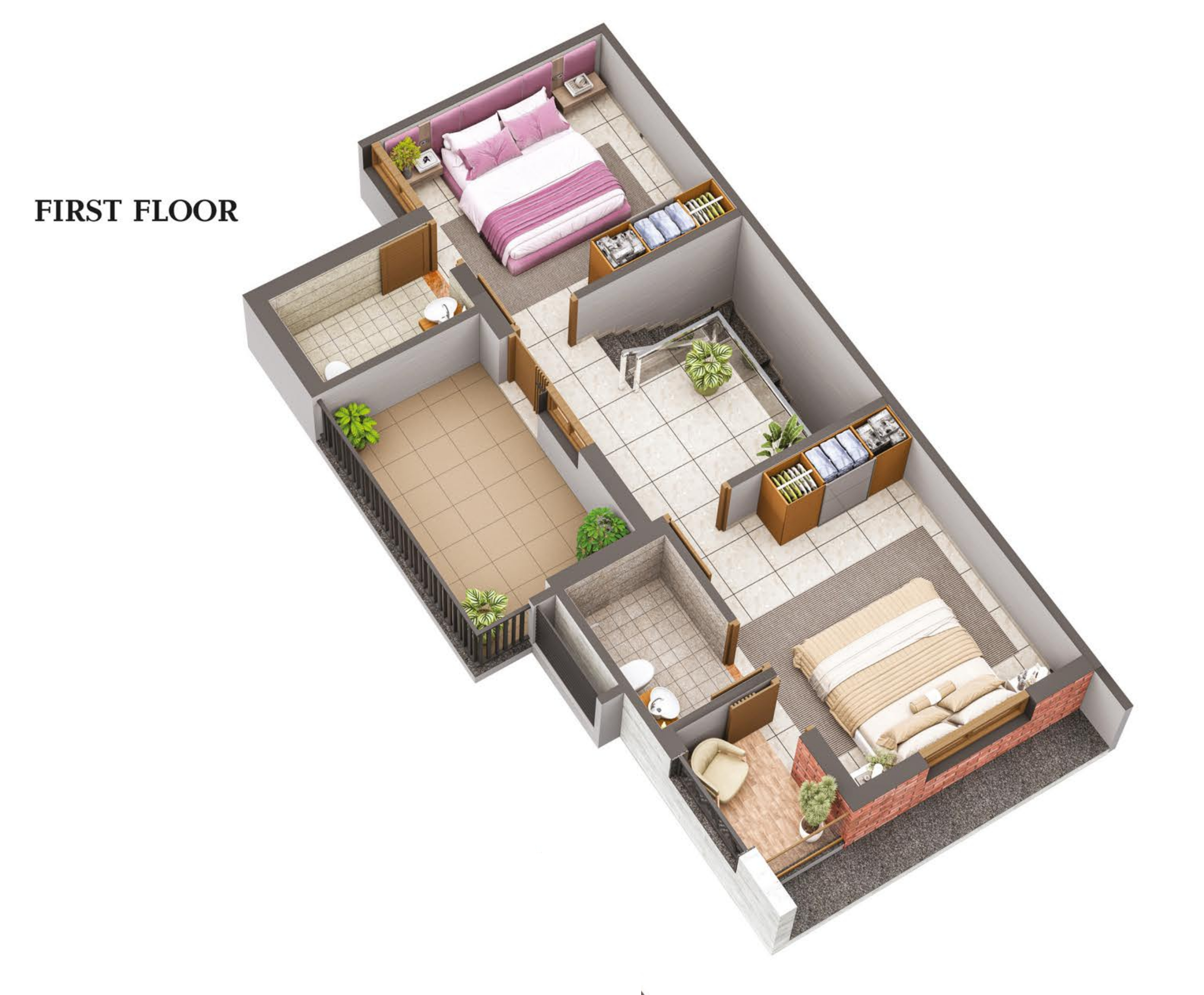 3DFloorPlan of Krishna Residency