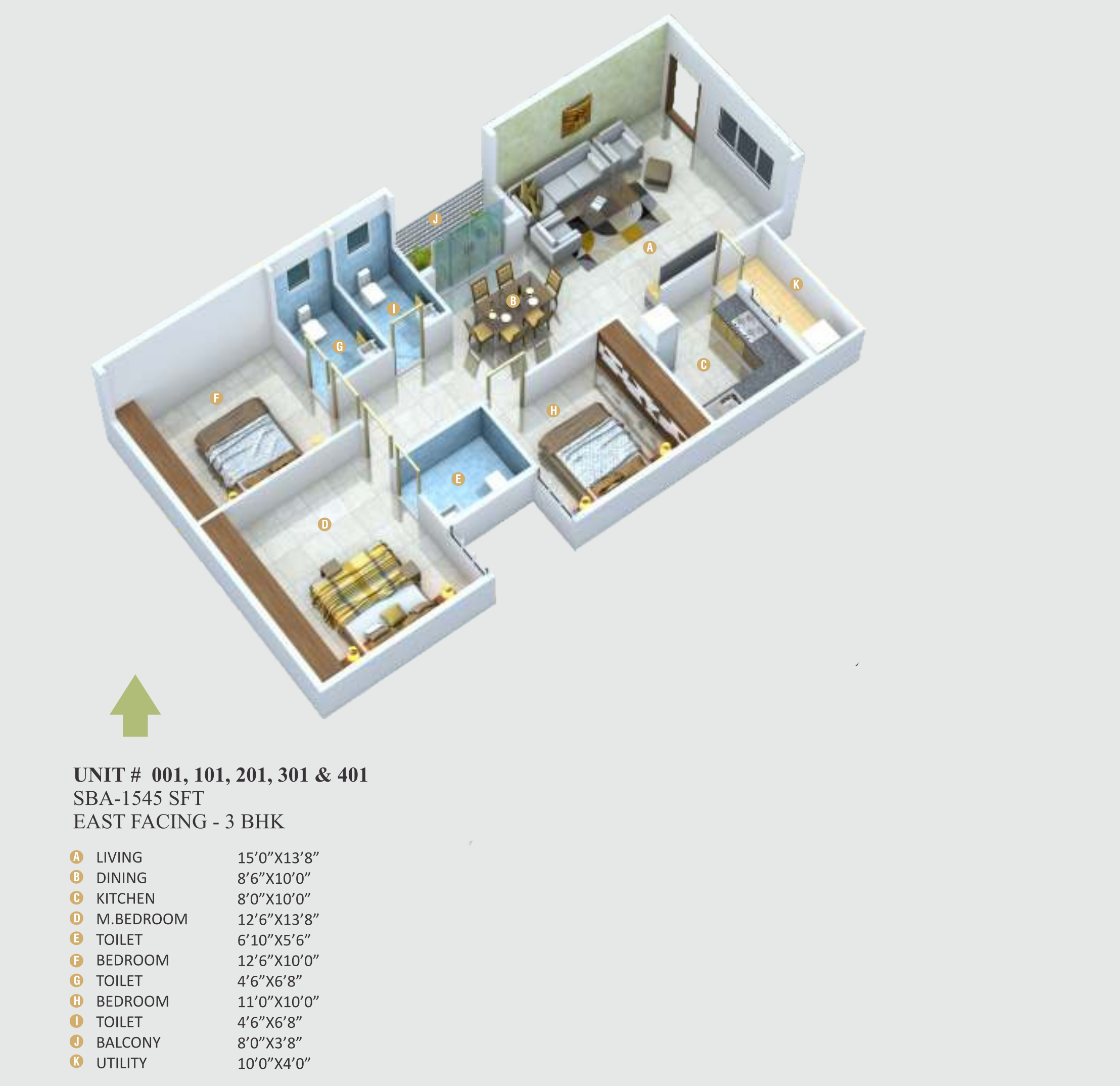 3DFloorPlan of SVL Sreekrishna Nilayam