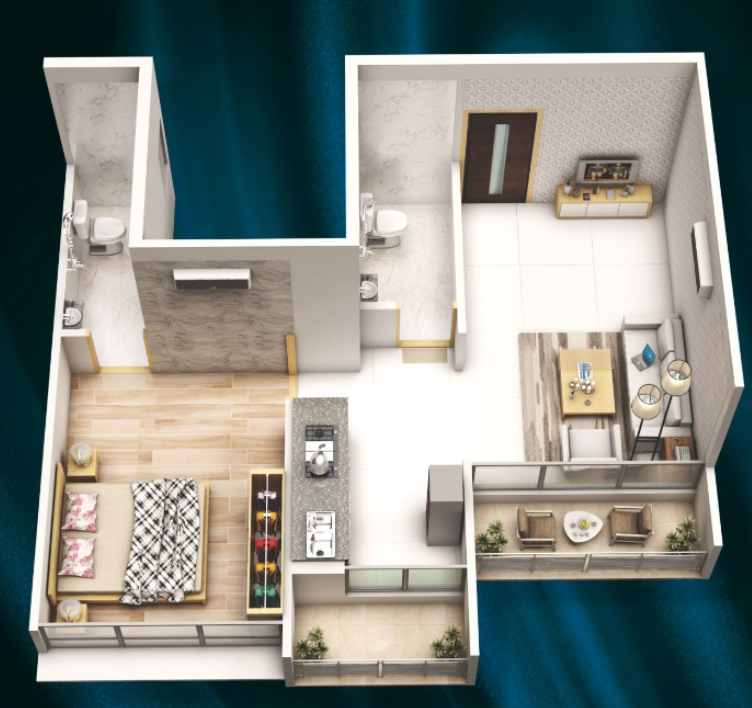 3DFloorPlan of Pramukh Pride